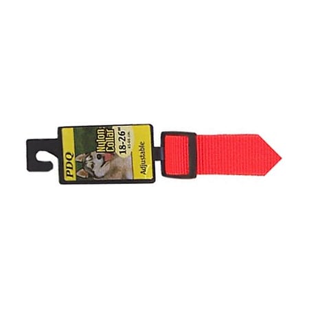 Digger's Adjustable Collar, 12 To 18 In L Collar, 5/8 In W Collar, Red